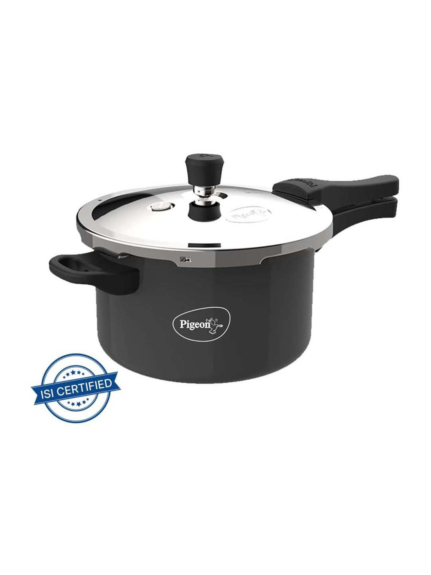 Pigeon Black Aluminium Induction Hard Anodised Pressure Cooker (2.5 L)