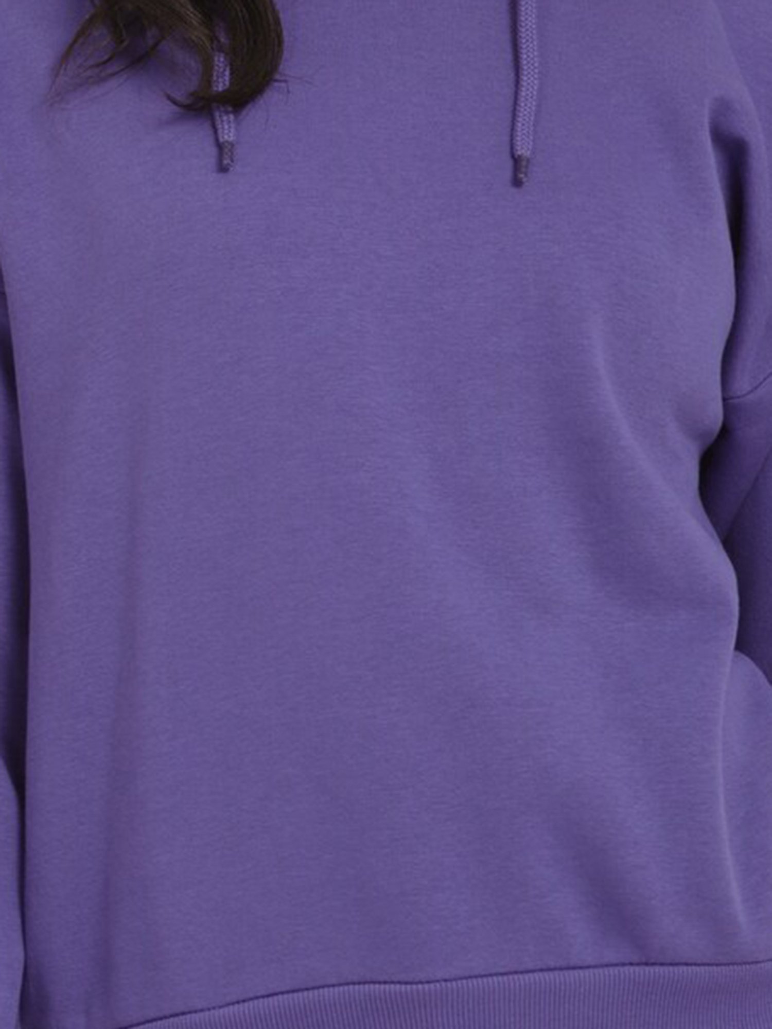 Allen Solly Purple Cotton Regular Fit Hoodie