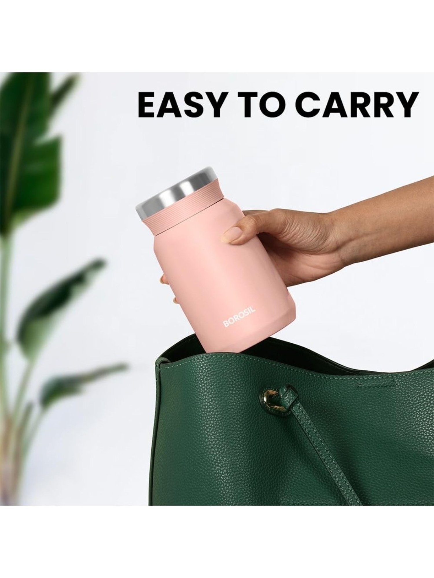 Borosil Pink Stainless Steel Flasks (500 ML)