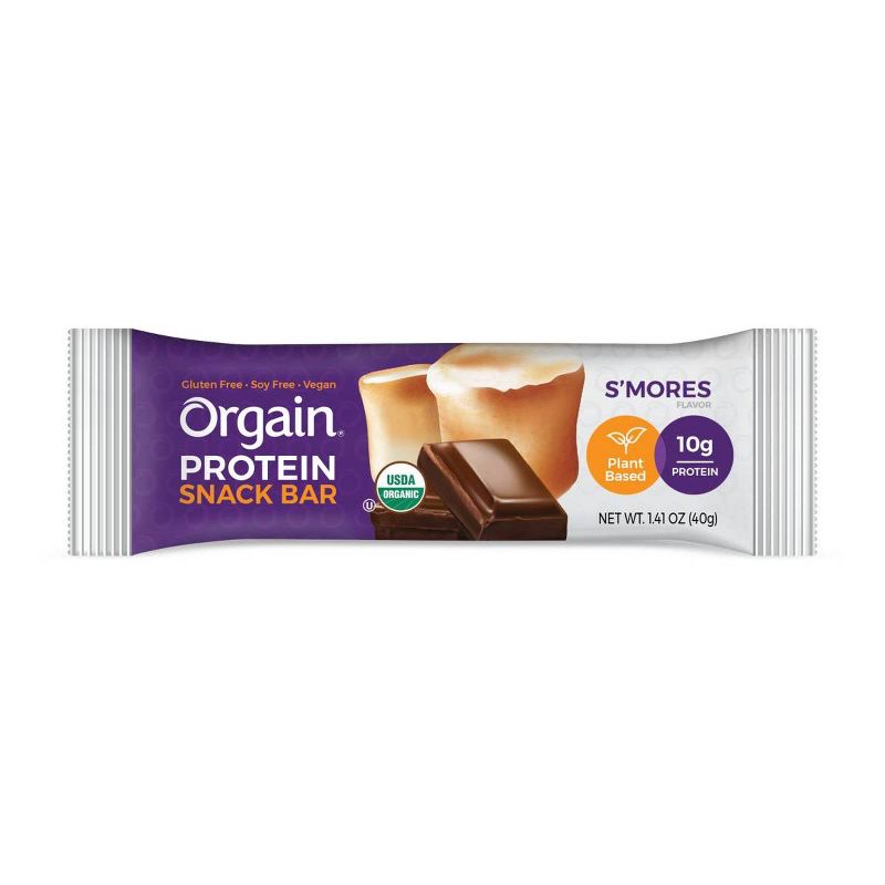 Orgain Organic Vegan Protein Bar - S'mores - 12ct