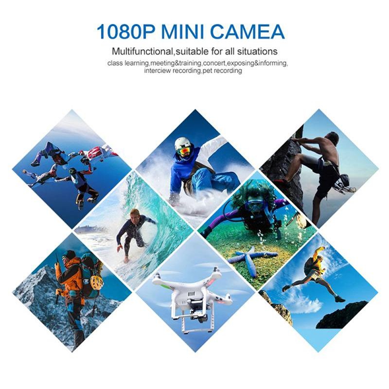 Mini Spy Camera 720P Hidden Camera - Portable Small HD Nanny Cam with Night Vision and Motion Detection - Indoor Covert Security Camera for Home and Office - Hidden Spy Cam - Built-in Battery