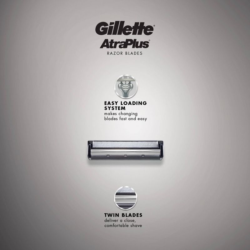 Gillette Atra Plus Men's Razor Blade Refills - 10ct