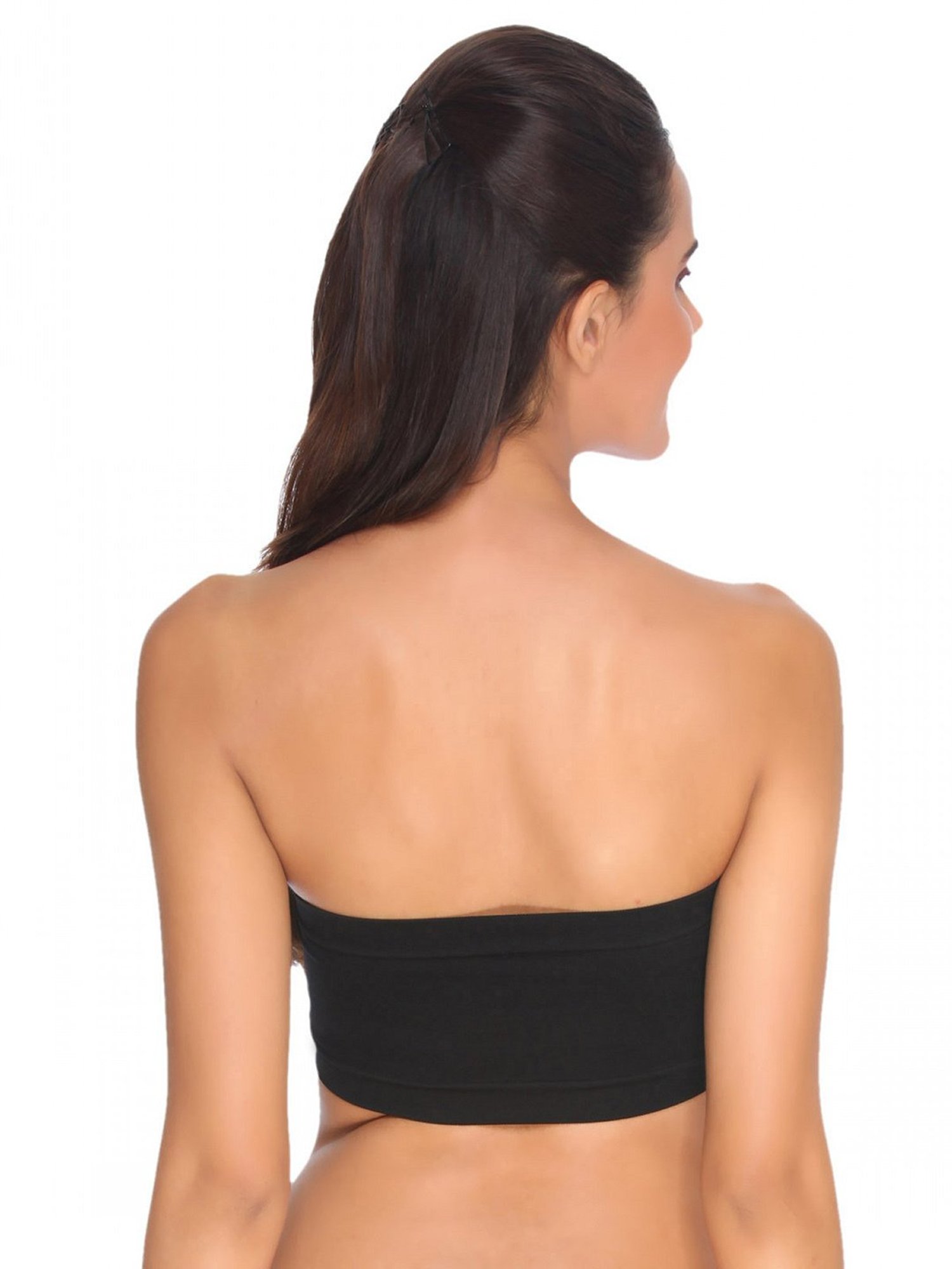 C9 Airwear Beige & Black Full Coverage Bandeau Bra - Pack of 2
