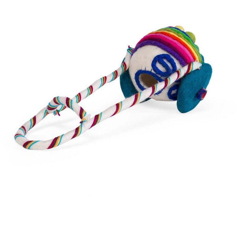 Magic Cabin - Rainbow Unicorn and Carriage Play Set for Kids - Handmade of Natural Wool Felt