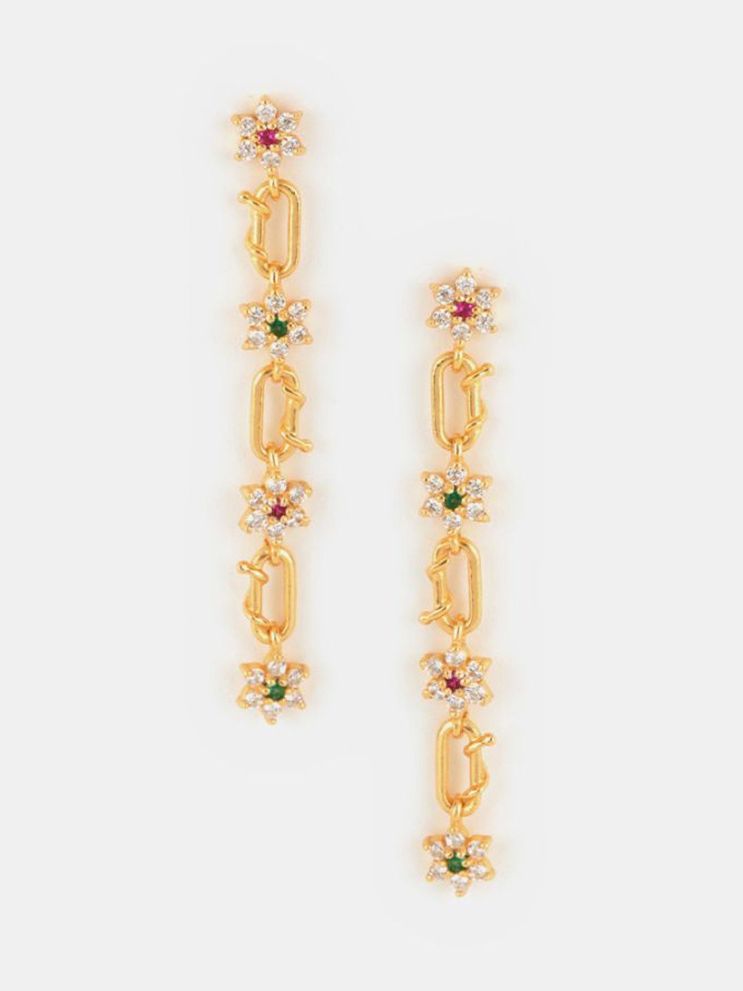 Shaya 92.5 Sterling Silver Link of Love Earrings for Women