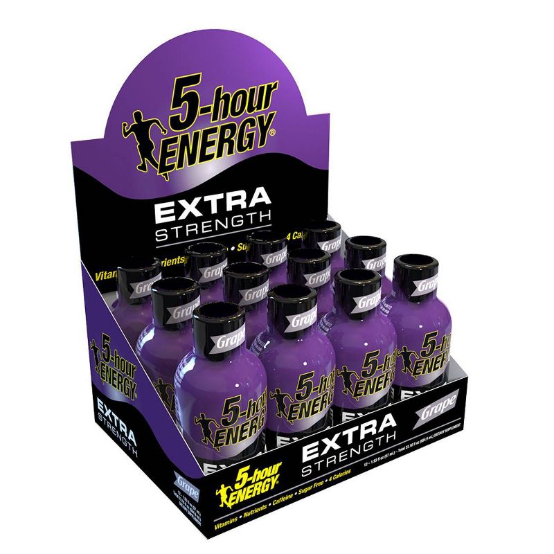 5 Hour Energy Extra Strength Shot - Grape - 12ct