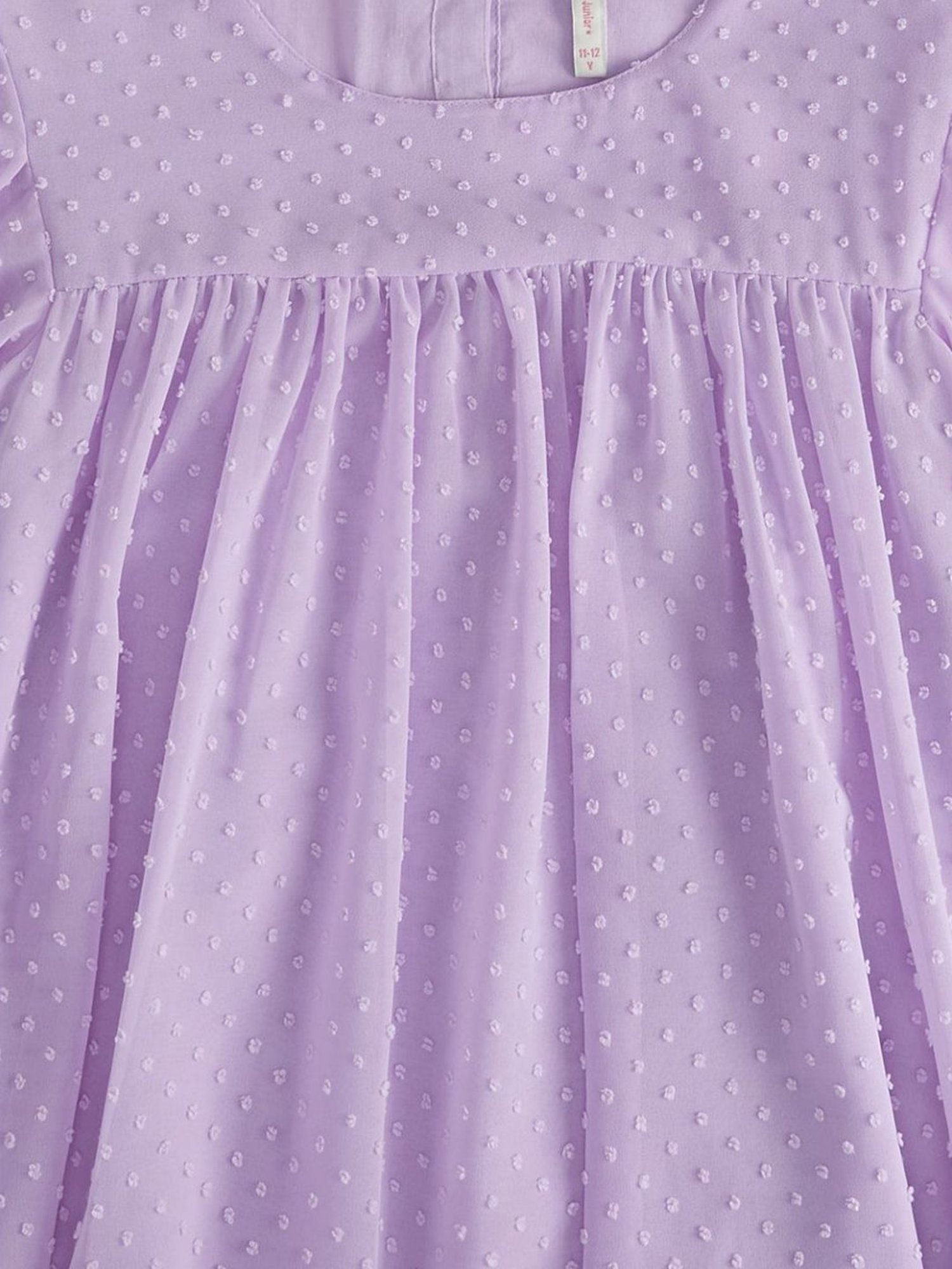 Pantaloons Junior Purple Cotton Regular Fit Dress