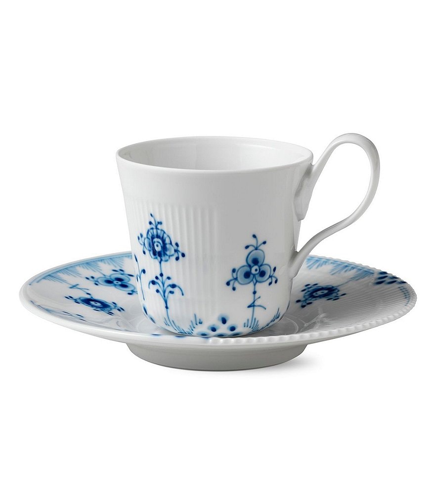 Royal Copenhagen Blue Elements High Handle Cup & Saucer