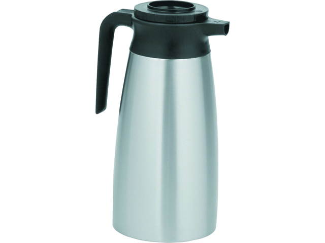 Bunn-O-Matic Corporation 39430.0000 1.9 Liter Thermal Pitcher, Stainless Steel/Black
