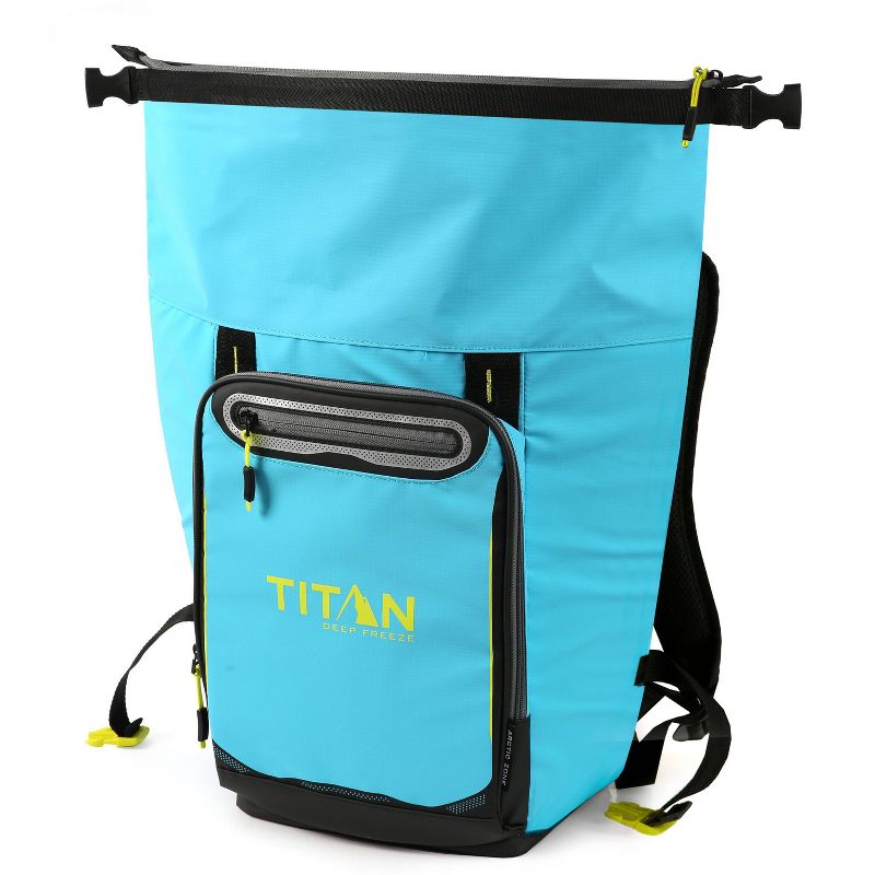California Innovations Titan Deep Freeze 13qt Rolltop Backpack Cooler - Blue