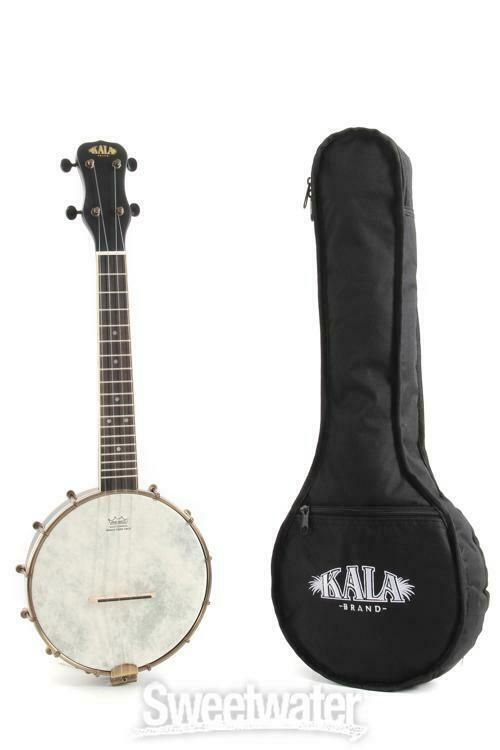 Kala Concert Banjo Ukulele - Black Satin