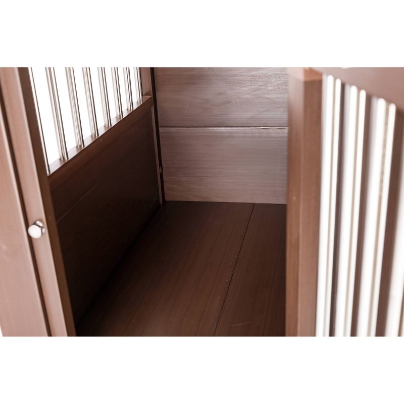 New Age ecoFLEX Habitat 'N' Home Stainless Steel Dog Crate - Brown - Small