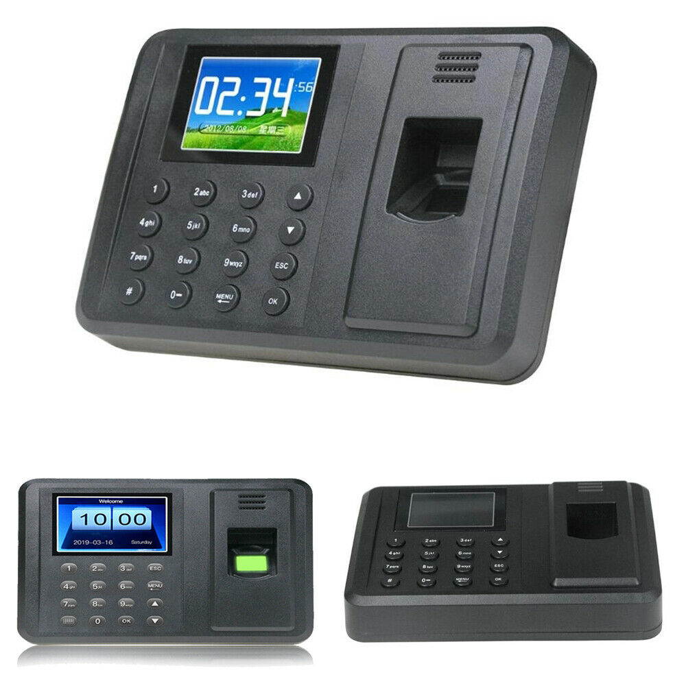 2.8" TFT LCD Employee Time Clock Fingerprint Biometric Time Attendance Machine