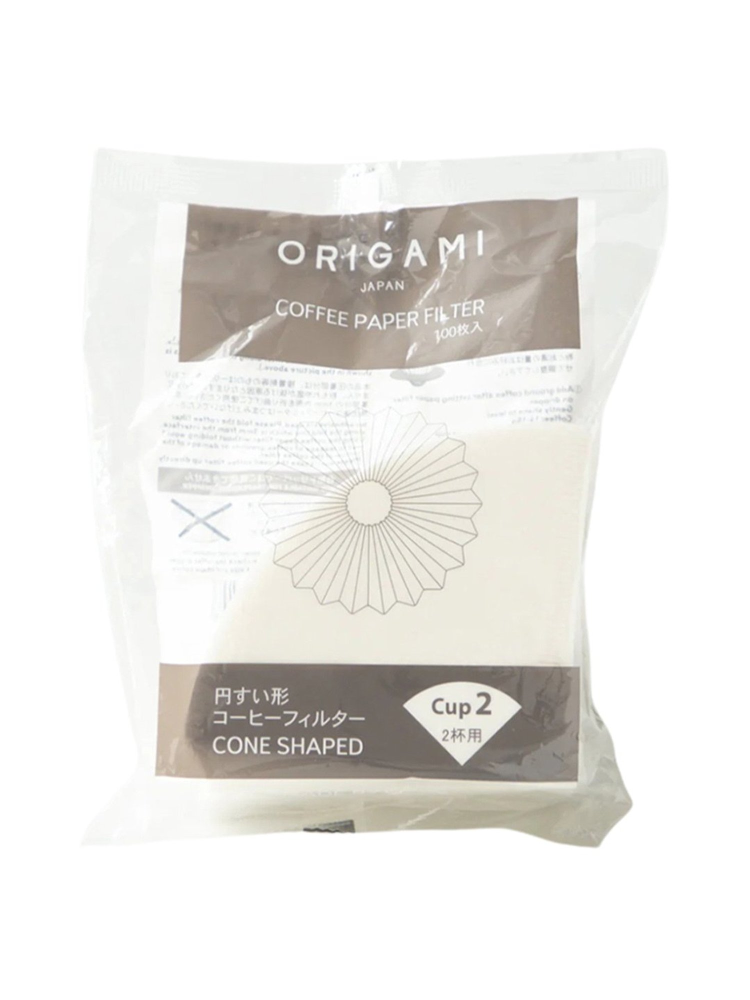 ORIGAMI Paper Filter Cone (White)