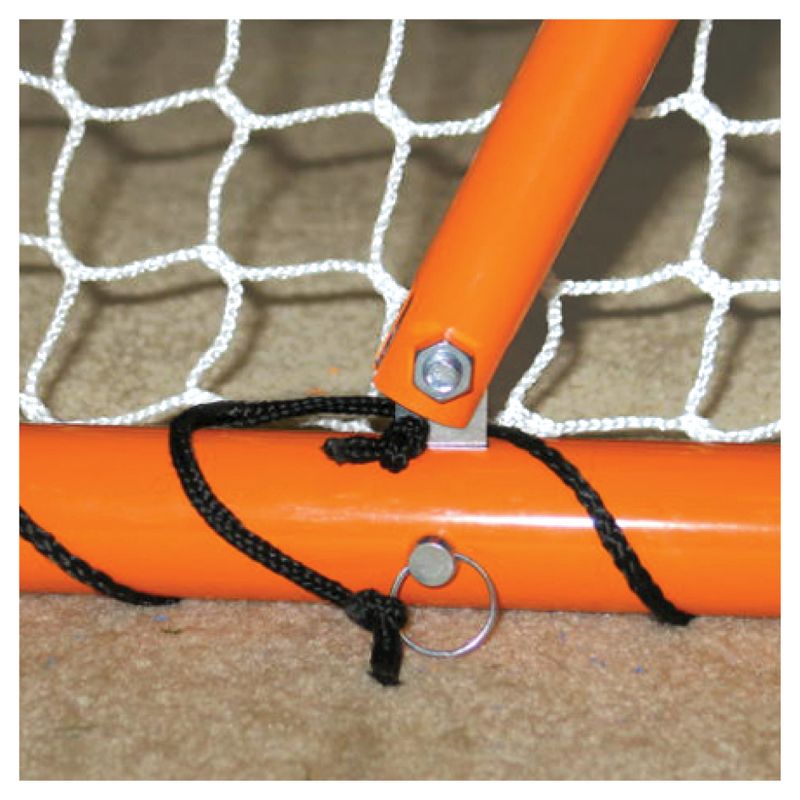 EZ Goal Official Regulation Folding Metal Lacrosse Goal - 6' x 6'