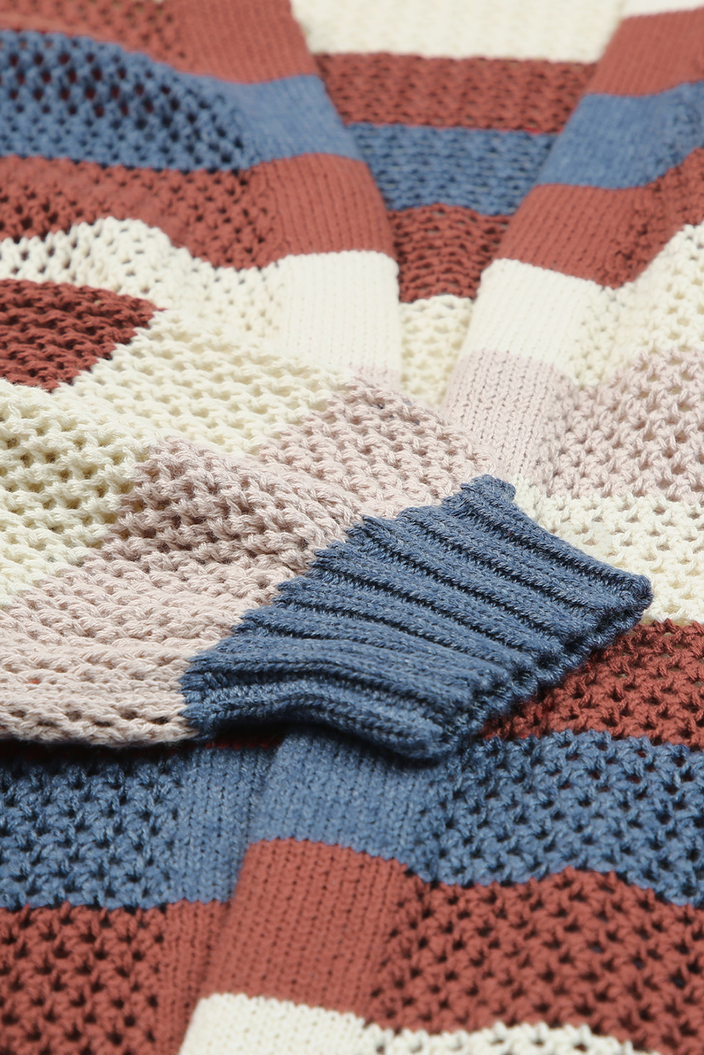 Karen Kane Long Sleeve Asymmetrical Hem Round Neck Sweater