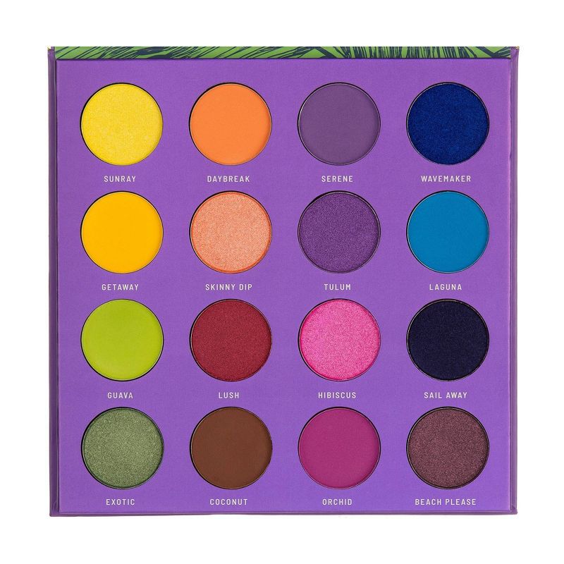 Color Story Pressed Pigment Eyeshadow Palette - Tropical Glow - 0.32oz