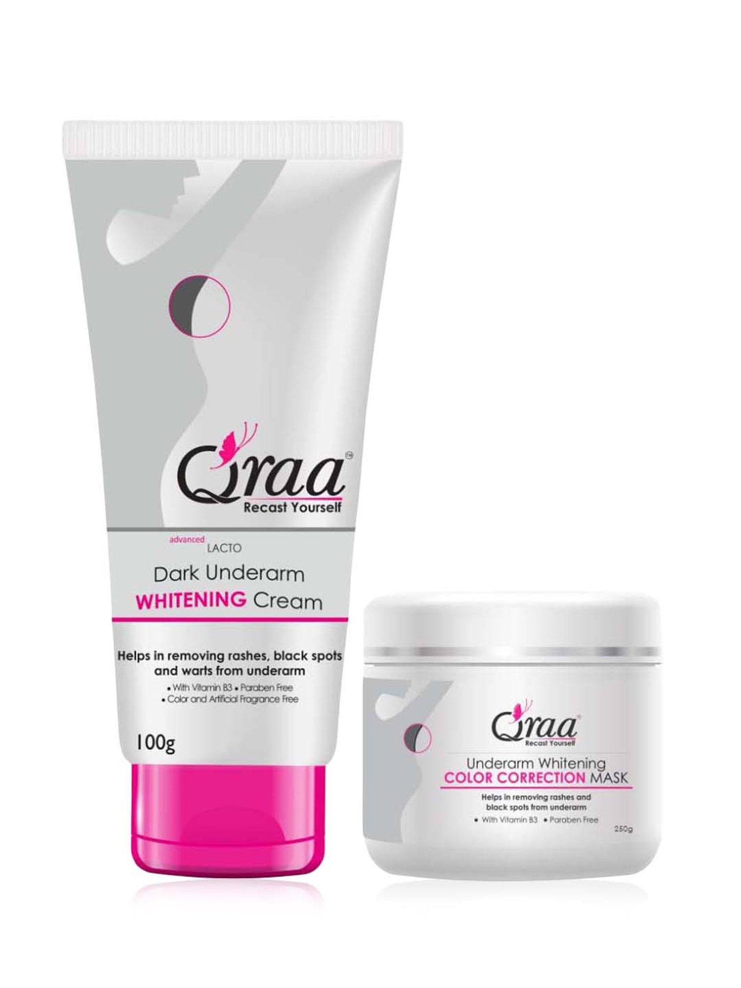 Qraa Underarm Whitening Kit for Dark Underarms Set of 2 - 350 gm