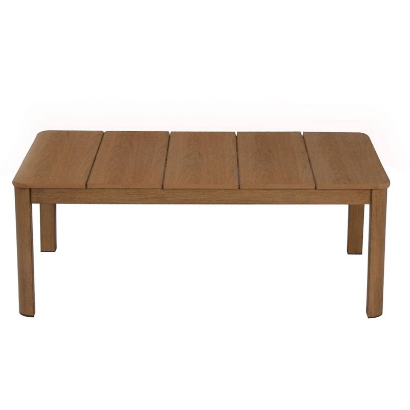 2pc Deep Seating Wicker Patio Sofa and Coffee Table Tan/Gray - Room & Joy