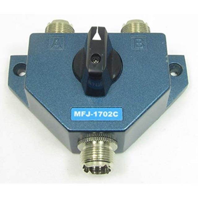 MFJ-1702C Antenna switch, HF/VHF/UHF 2-pos, LP
