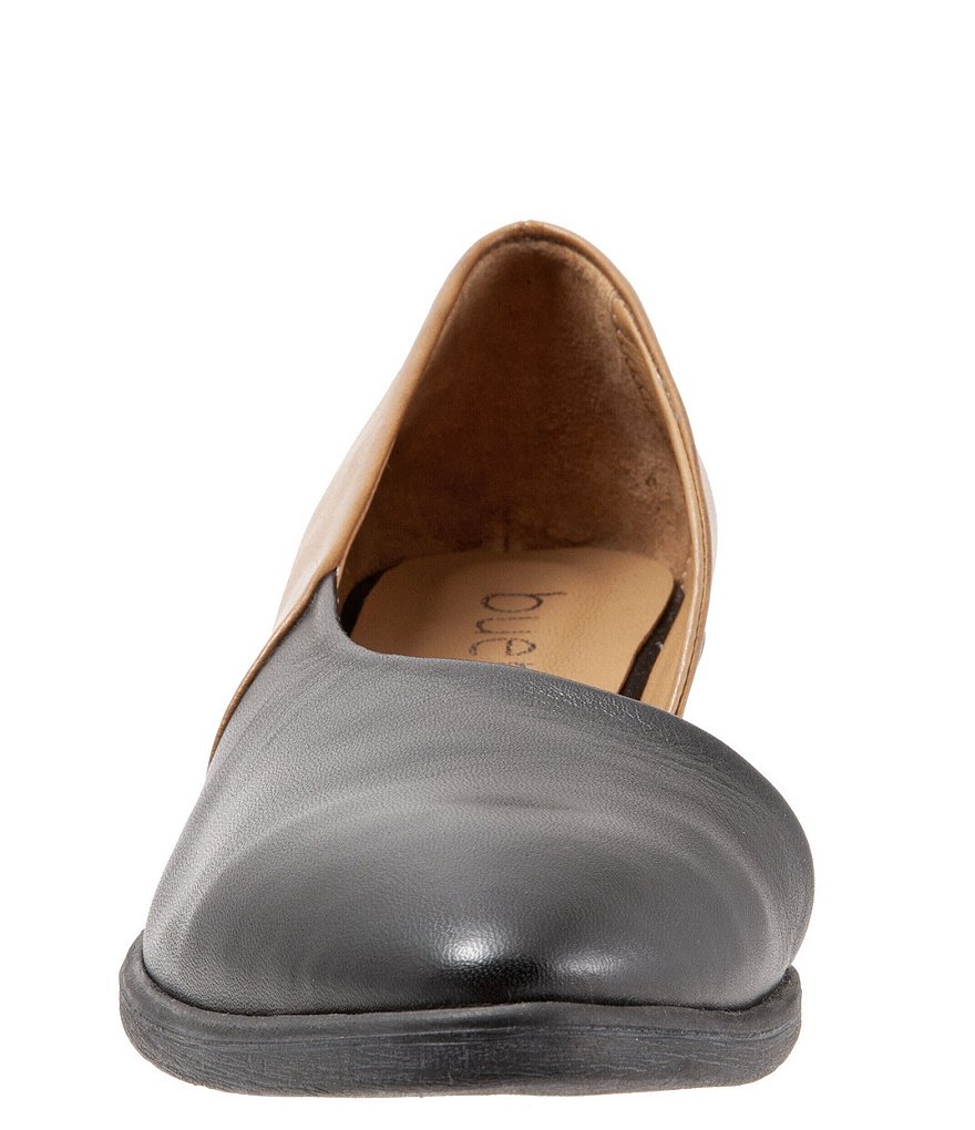 Bueno Opal Half d'Orsay Colorblock Leather Slip Ons