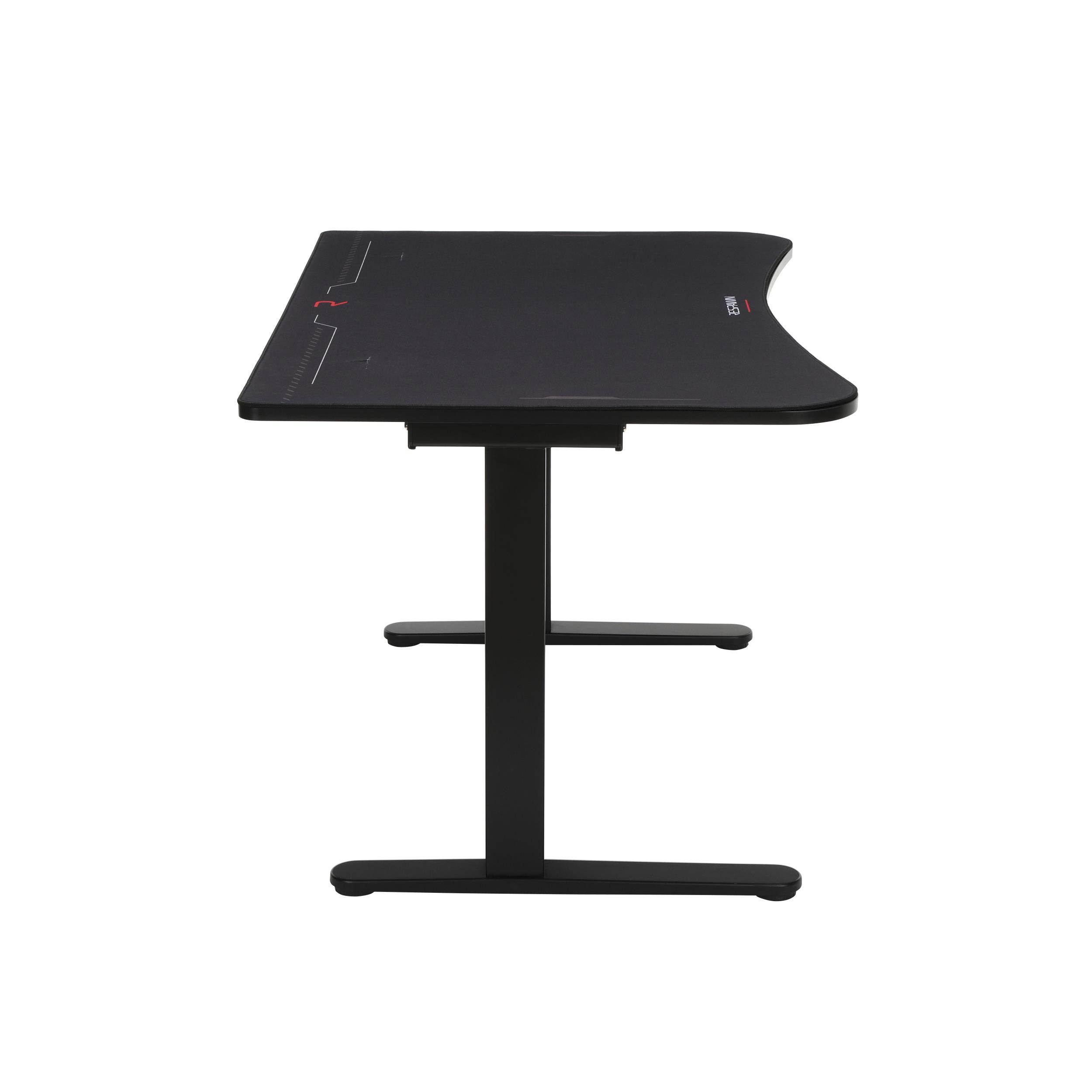 RESPAWN 63" Gaming Table with Gaming Mouse Pad, Gaming Computer Desk, in Black (RSP-1063-BLK)