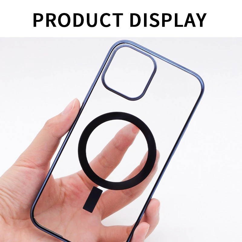 Magnetic Phone Case For iPhone 12 11 Pro Max 12Mini Phonecase Luxury Plating Back Cover For Apple i Phone Skin Shell Protective