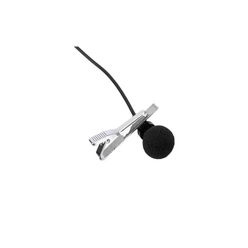 Basics Lapel Microphone Omnidirectional Mic Silver 2Pack
