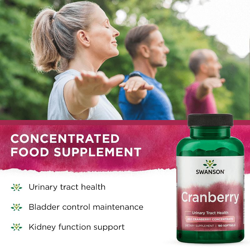 Swanson Cranberry 20:1 Concentrate 180 Softgels