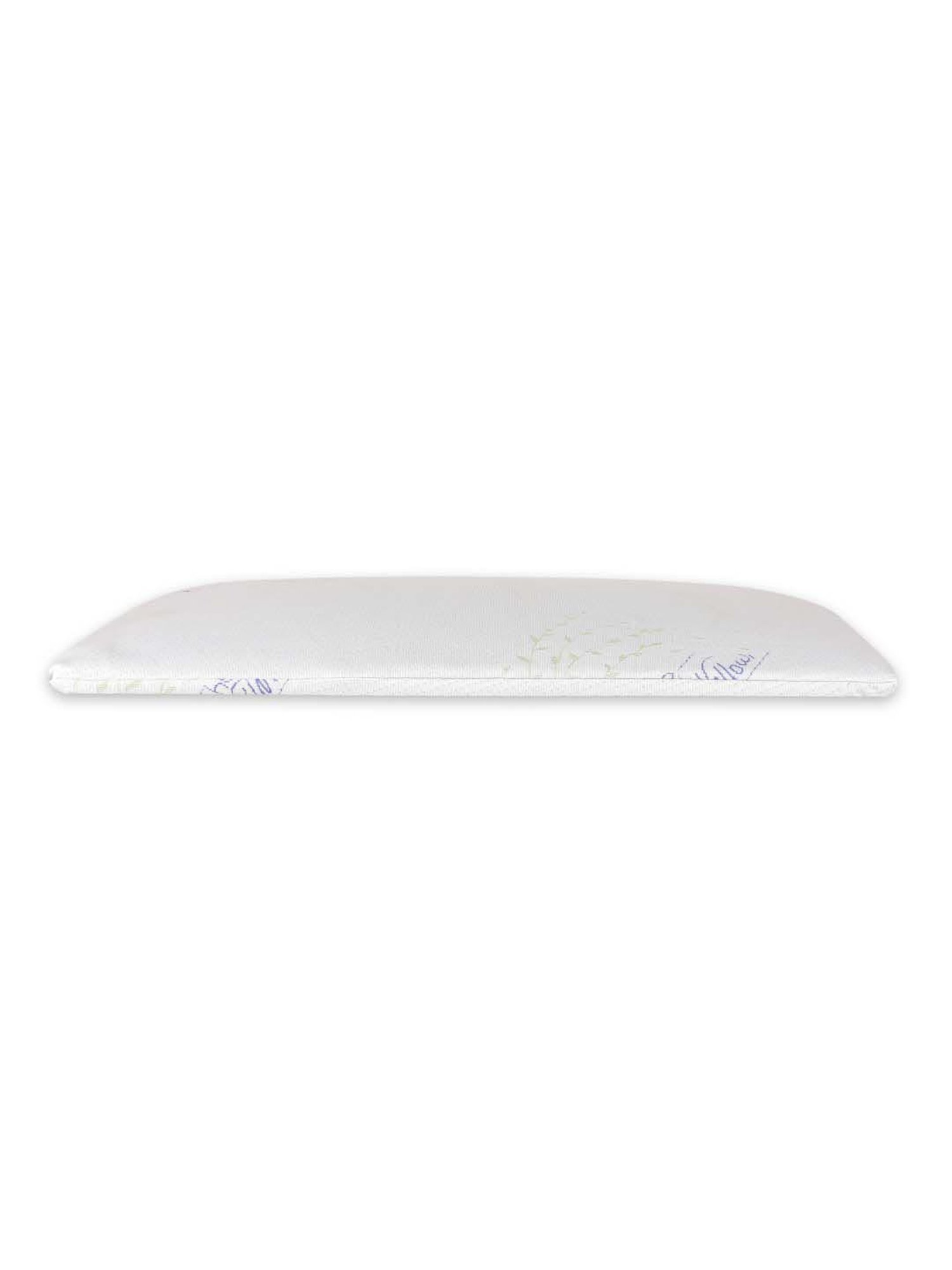 The White Willow White Ultra Slim Pillow with Cover - Set of 1