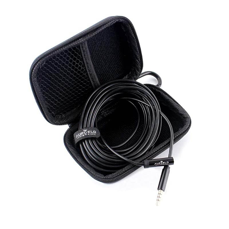 Extension Cord Cable for Lavalier Mini Mic Microphone 35mm Male to Female 164 Foot 5 Meter for Apple iPhone Android Smartphones Cellphones 35 TRRS Cord for Noise Cancelling Mic LMAEC