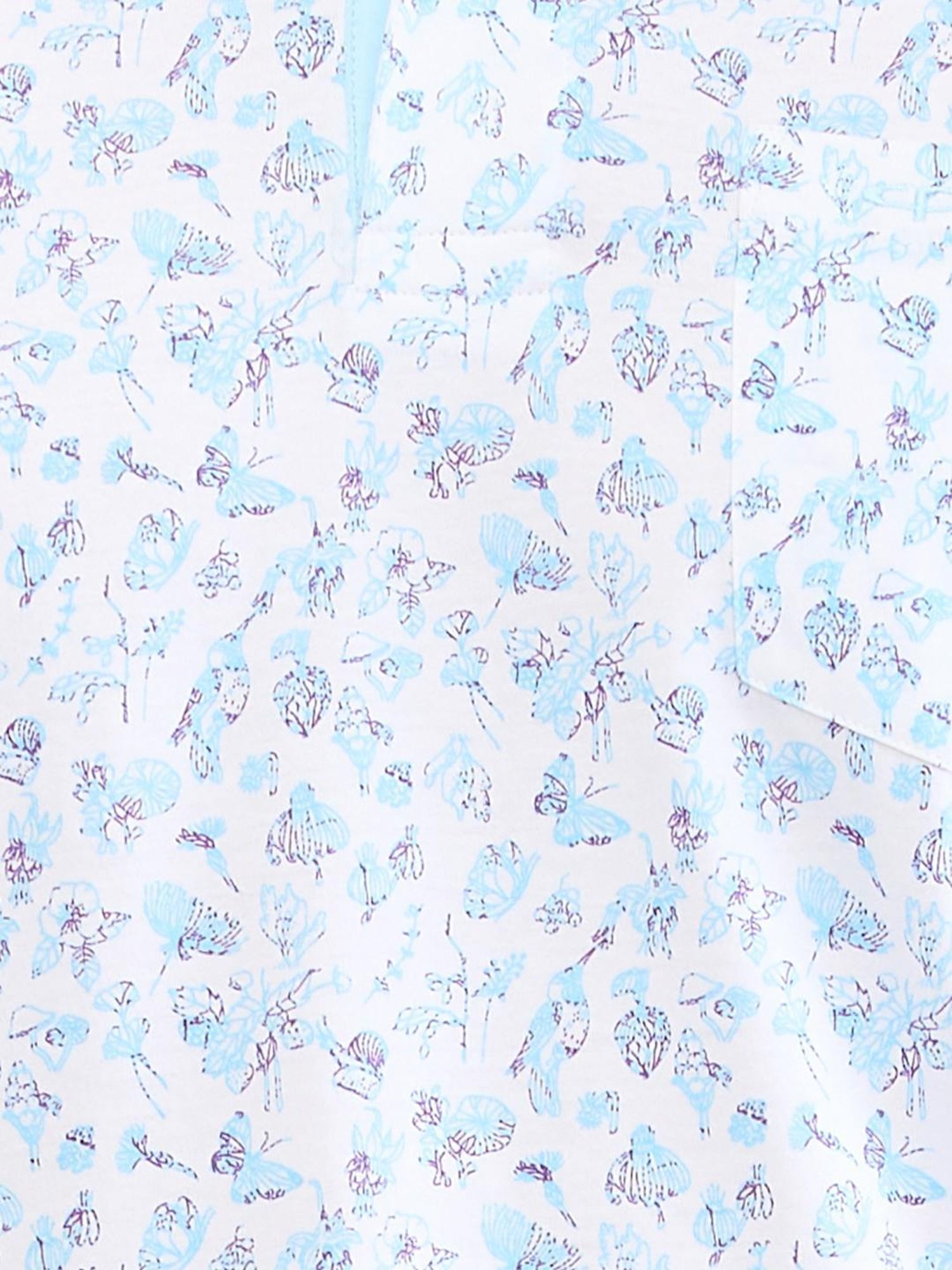 Colorplus Blue Classic Fit Printed Polo T-Shirt