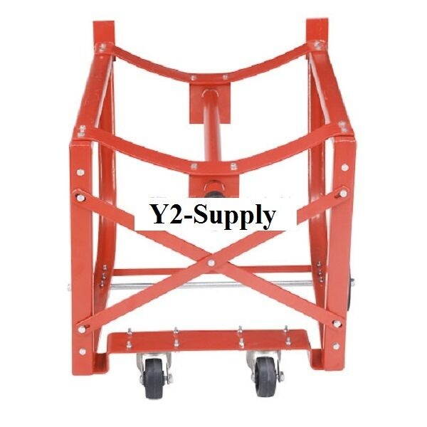 NEW! Easy-Steer Drum Cradle with 5" & 3" dia. Polyolefin Wheels for 55 Gallon!!