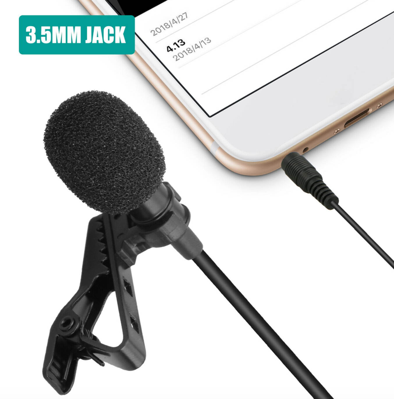 Ultimate Lavalier Microphone For Bloggers And Vloggers Lapel Mic Clip-on Phone