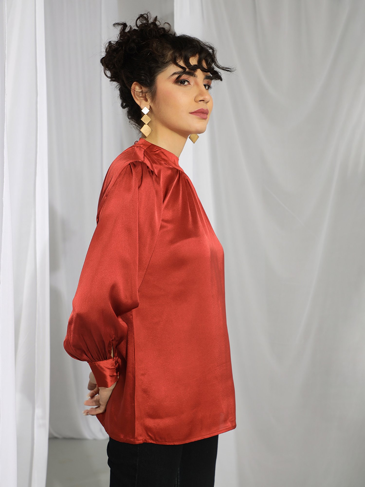 Kotty Brown Regular Fit Top