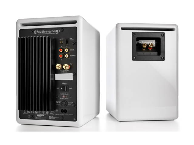 Audioengine A5+ Classic Powered Bookshelf Speakers - Pair (White)