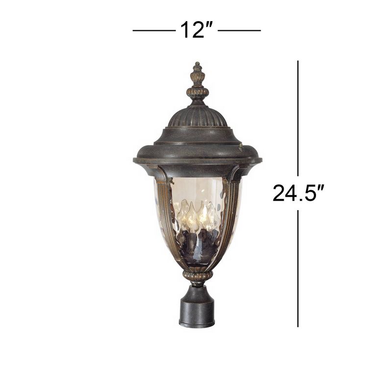 1 Light Outdoor Post Mount Black - Aurora Lighting