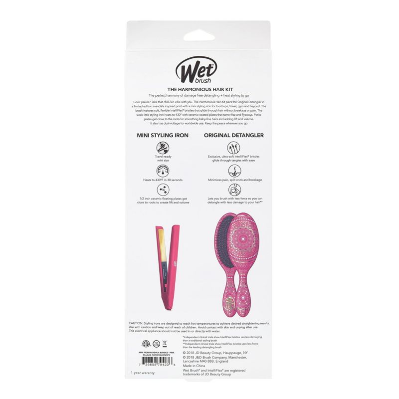 Wet Brush Harmonious Hair Kit - Pink Mandala