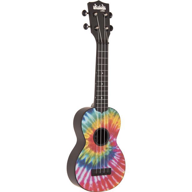 Kala Matte Tie Dye Ukadelic Soprano Ukulele with Custom Logo Tote Bag
