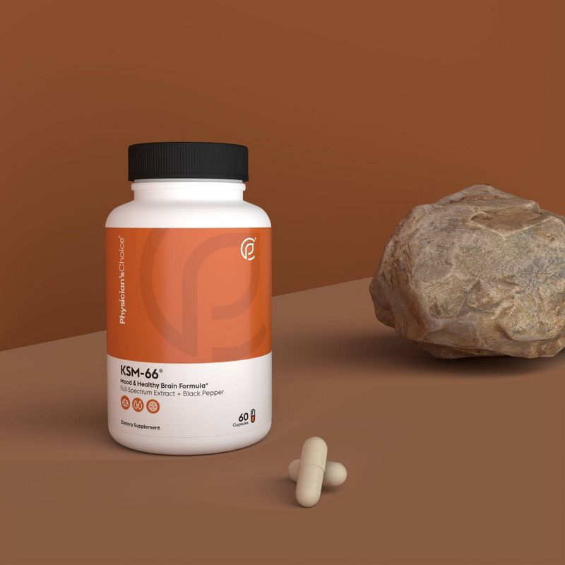 Physician's Choice Ashwagandha KSM-66 Capsules - 60ct