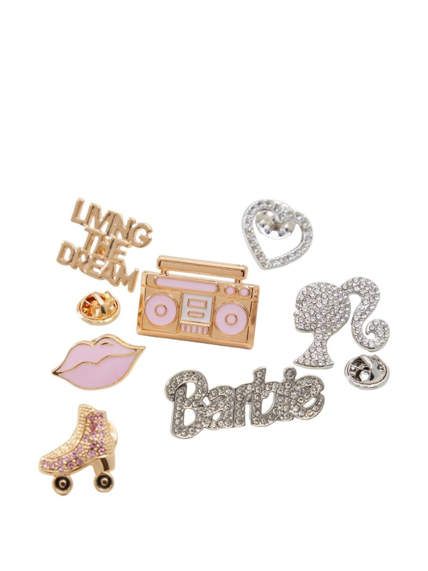 Aldo Barbie Multicolor Embellished Hair Pin - Pack of 9