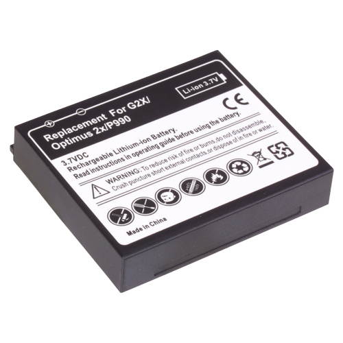 Extended Battery + Cover Door Case For LG Optimus 2X P990