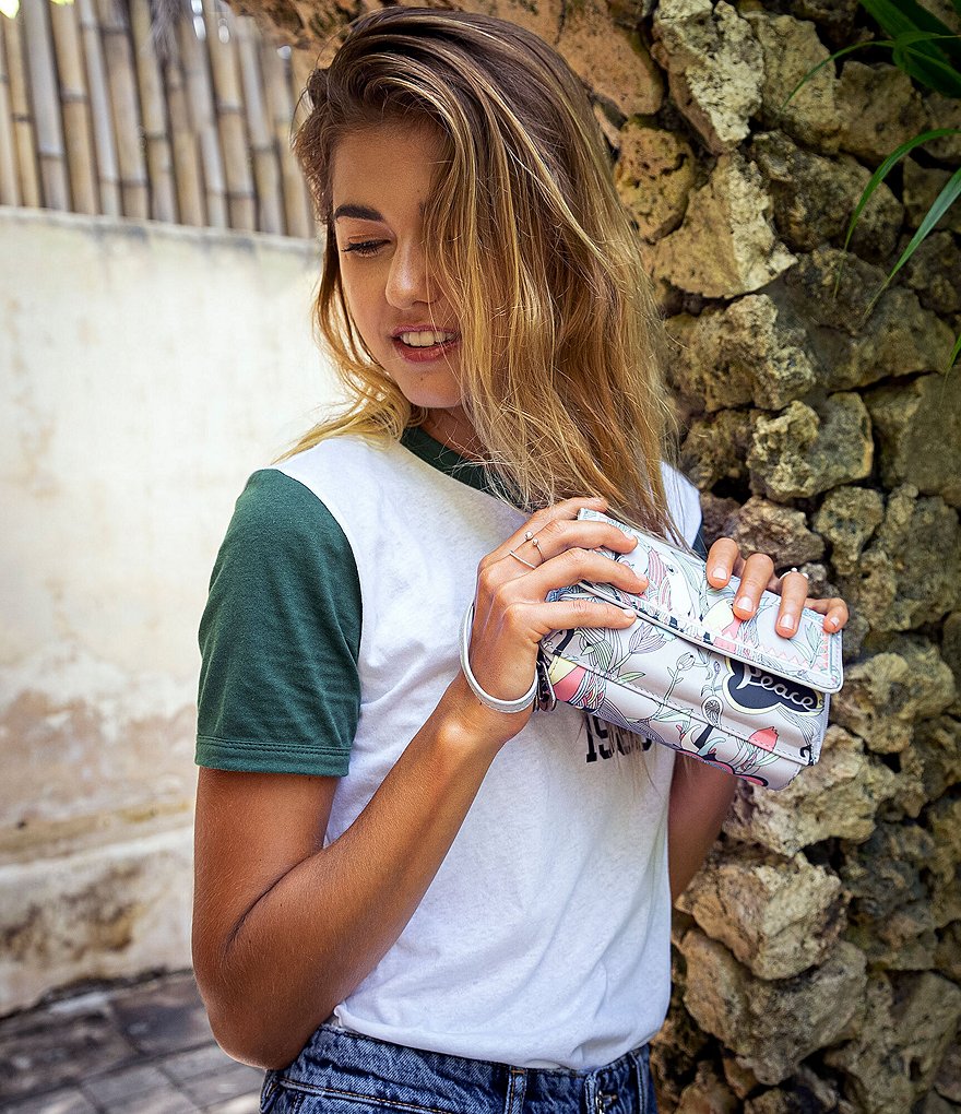 Etienne Aigner Adeline Signature Leather Wristlet Crossbody Bag