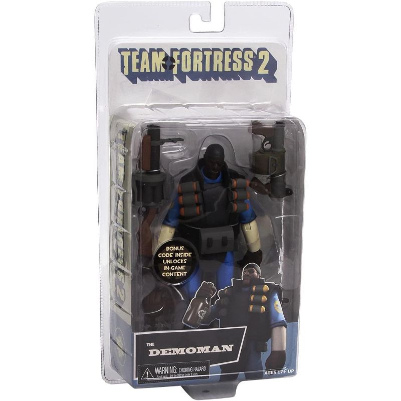Neca Team Fortress 2 Deluxe Action Figure 7" Blue Demoman