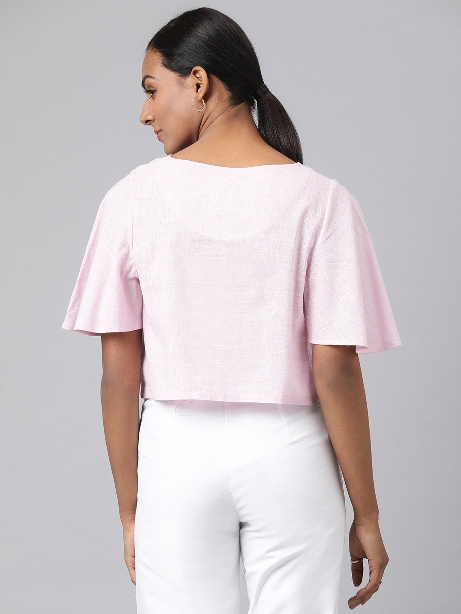 Fabindia Pink Cotton Top