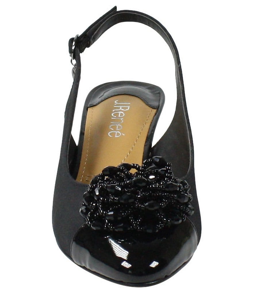 Trotters Kari Pearlized Leather Block-Heel Pumps