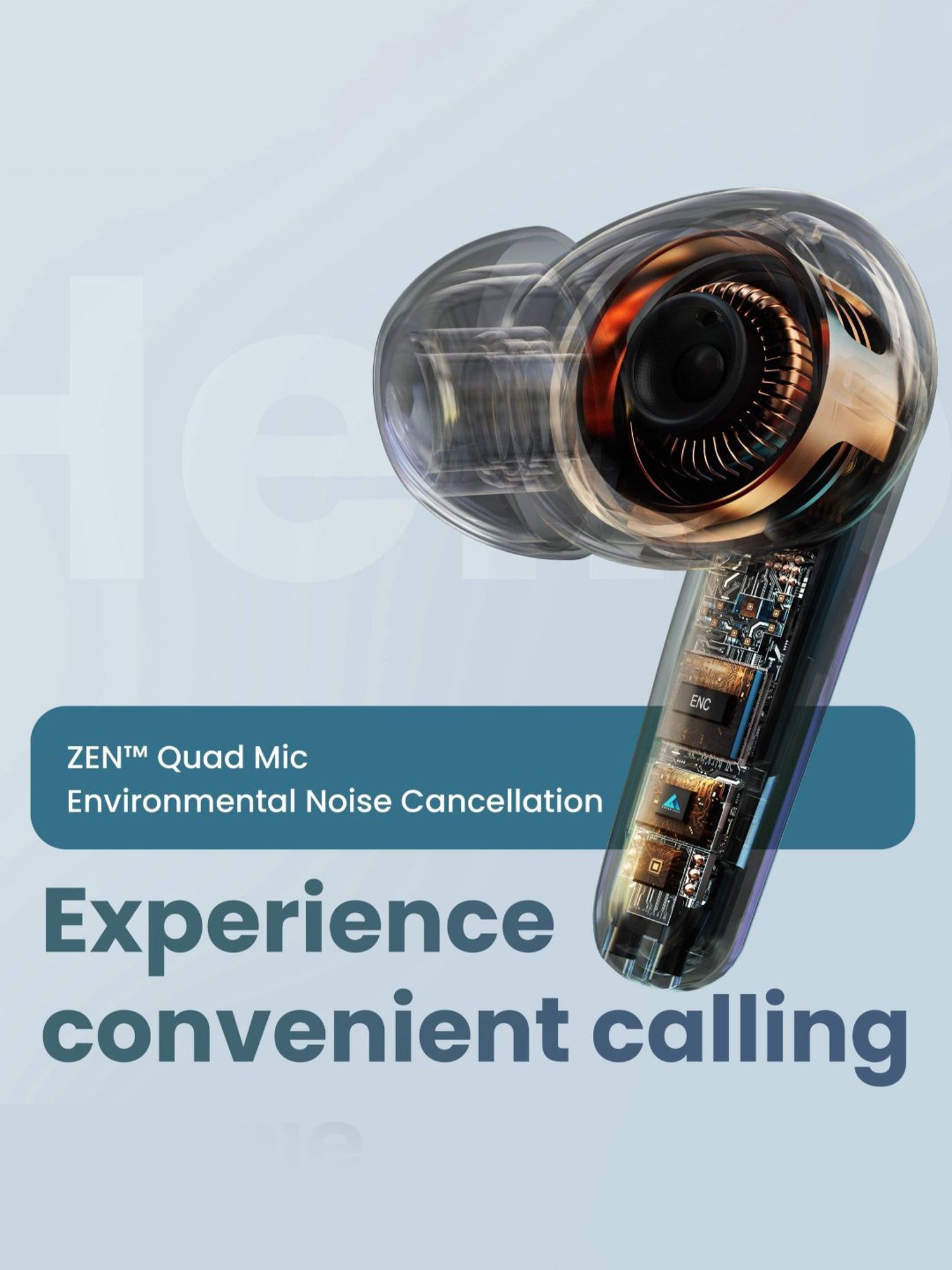 Boult Audio Airbass X45 with Quad Mic ENC, 40H Playtime, True Wireless Bluetooth Earbuds (Grey)