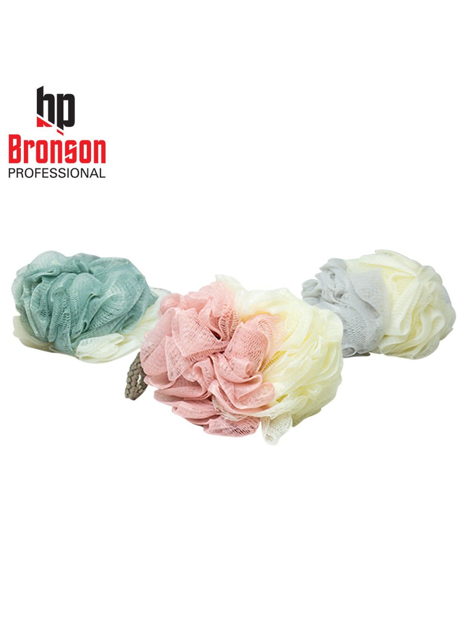 Bronson Professional Big Round Bath Sponge Loofah for Body Scrubbing (Color May Vary)