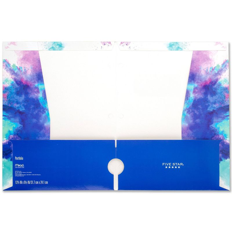 Five Star Fluid Color Burst 2 Pocket Paper Folder