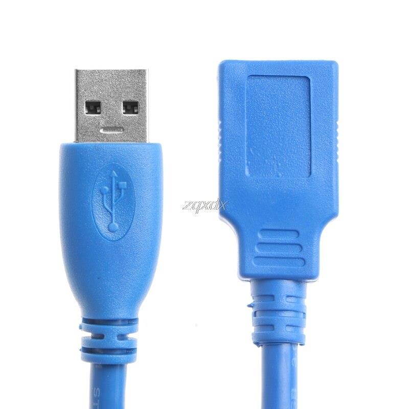 USB3.0 Extension Cable USB 3.0 Cable Male to Female Data Sync Fast Speed Cord Connector for Laptop PC Printer Hard Disk Z07